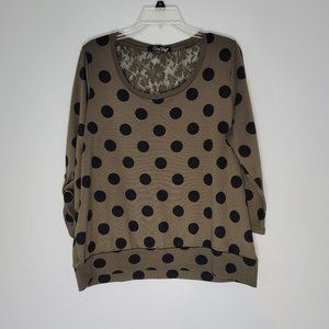 Lena, 18/20, green polkadot sweater